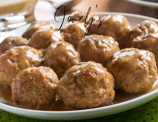 Salisbury Meatballs platter
